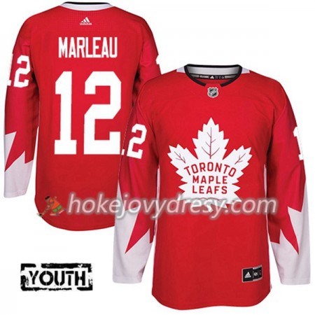 Dětské Hokejový Dres Toronto Maple Leafs Patrick Marleau 12 Červená 2017-2018 Adidas Alternate Authentic